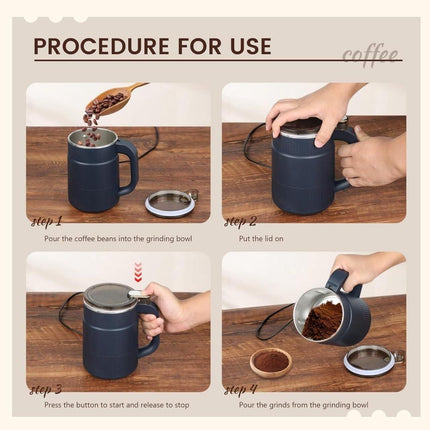 Kitchen Upgrade- Stainless Steel Multi-Purpose Grinder for Herbs,Spices,Nuts,Grain,Coffee & More!