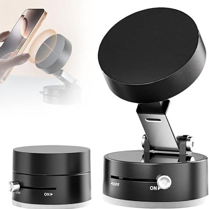 Compact, hands-free convenience with the Vacuum Suction Magnetic All-Purpose Phone Holder