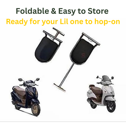 Stress-free & Safe - New Cushioned Portable Baby Scooter Seat -Easy Fit for Activa, Jupiter & More